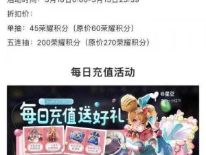 关于2024年王者积分夺宝的限时优惠活动——深入解析打折时间及策略