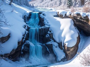 雪河奇景：冰封世界的神秘面纱与壮丽风光探索