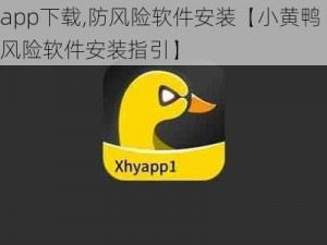 小黄鸭app下载,防风险软件安装【小黄鸭 app 下载及防风险软件安装指引】