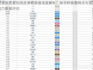 口袋妖怪复刻顽皮弹种族值深度解析：探寻种族值特点与实战能力数据评估
