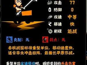 无悔华夏春秋战国兵种概览：剑矛铁骑与智勇之士的传奇故事