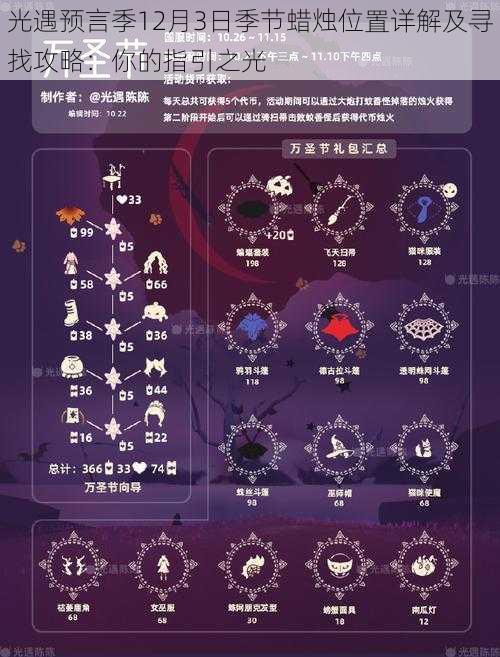 光遇预言季12月3日季节蜡烛位置详解及寻找攻略：你的指引之光