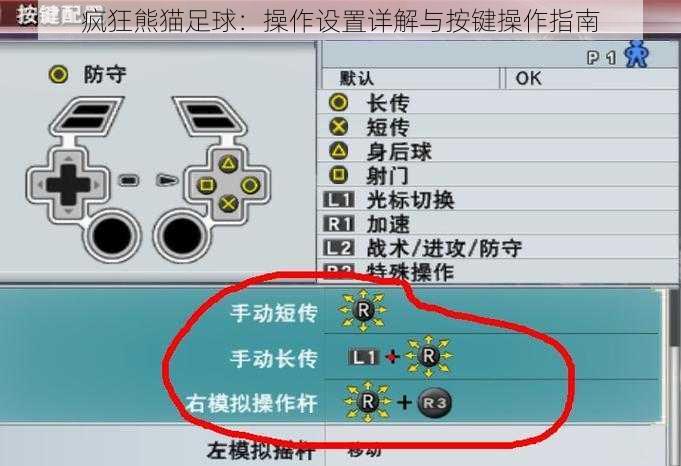 疯狂熊猫足球：操作设置详解与按键操作指南