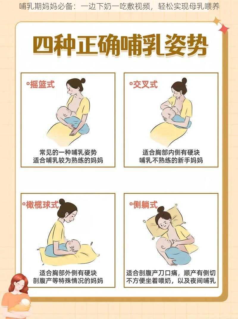 哺乳期妈妈必备：一边下奶一吃敷视频，轻松实现母乳喂养