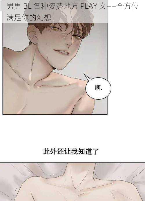 男男 BL 各种姿势地方 PLAY 文——全方位满足你的幻想