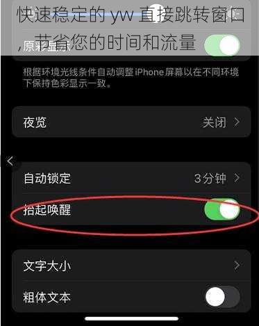 快速稳定的 yw 直接跳转窗口，节省您的时间和流量