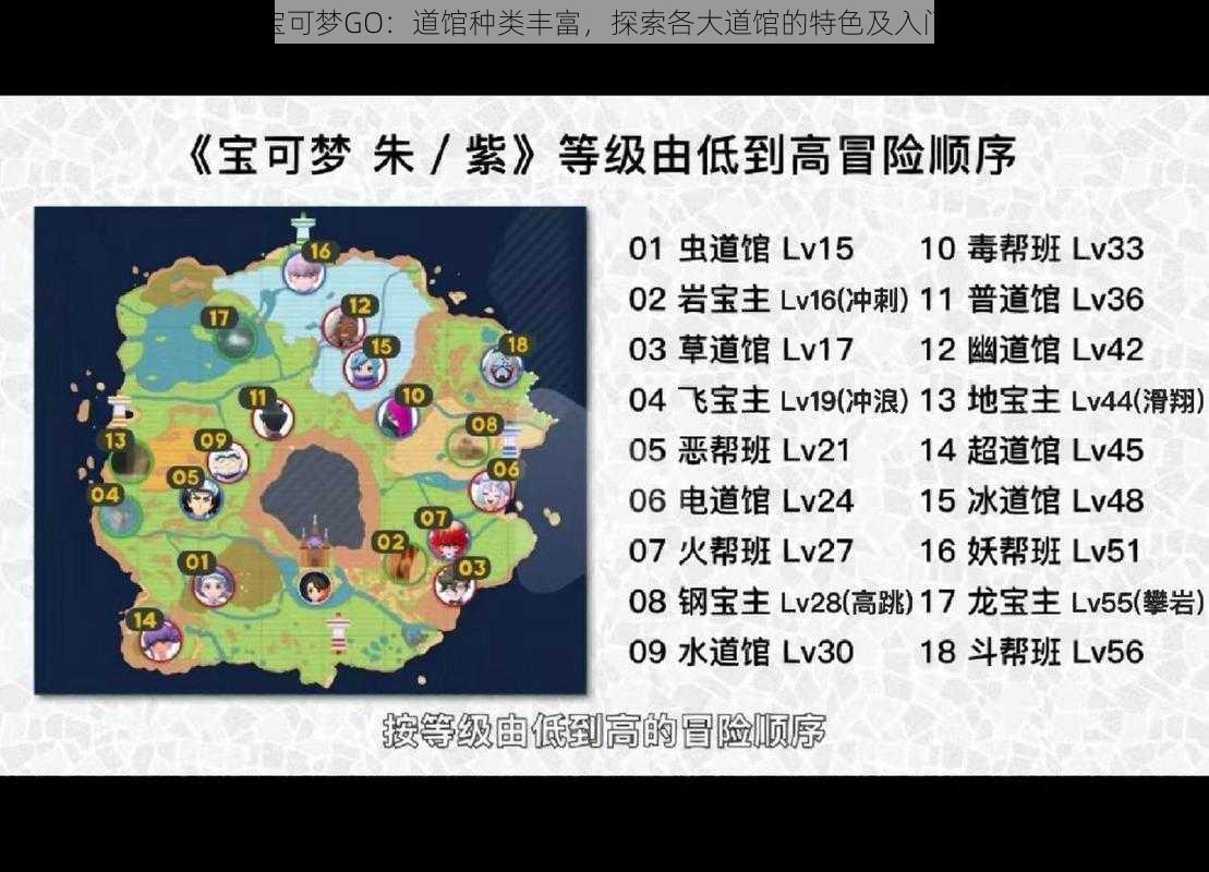 精灵宝可梦GO：道馆种类丰富，探索各大道馆的特色及入门玩法