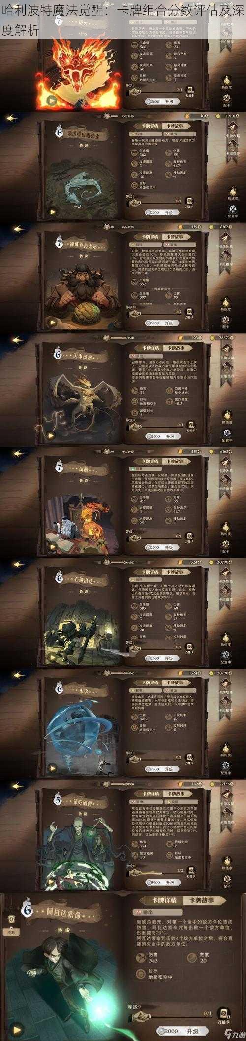 哈利波特魔法觉醒：卡牌组合分数评估及深度解析