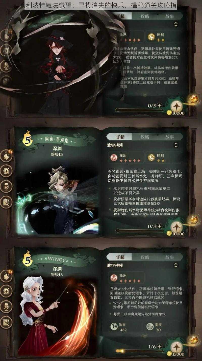 哈利波特魔法觉醒：寻找消失的快乐，揭秘通关攻略指南