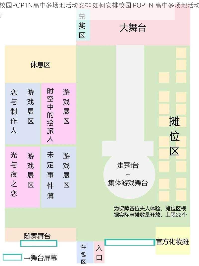 校园POP1N高中多场地活动安排 如何安排校园 POP1N 高中多场地活动？