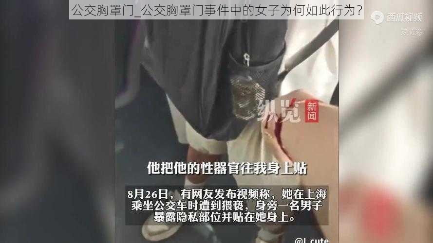 公交胸罩门_公交胸罩门事件中的女子为何如此行为？