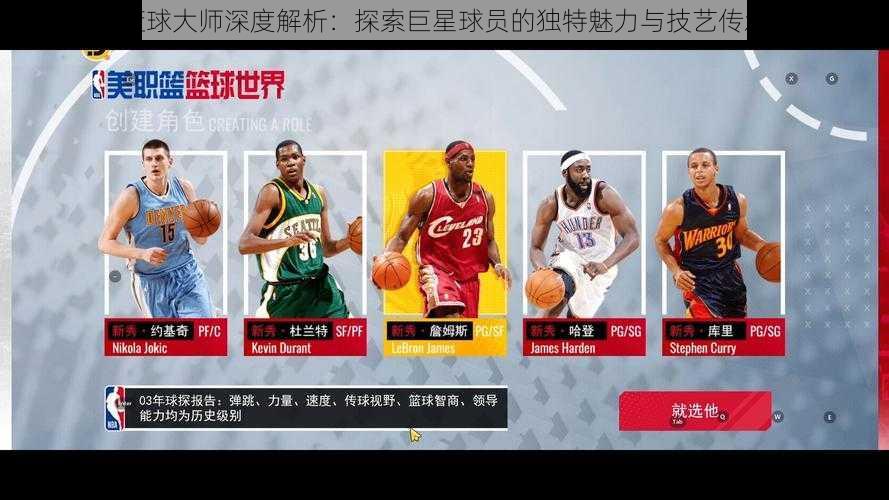 NBA篮球大师深度解析：探索巨星球员的独特魅力与技艺传承之路