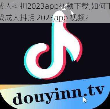 成人抖抈2023app视频下载,如何下载成人抖抈 2023app 视频？