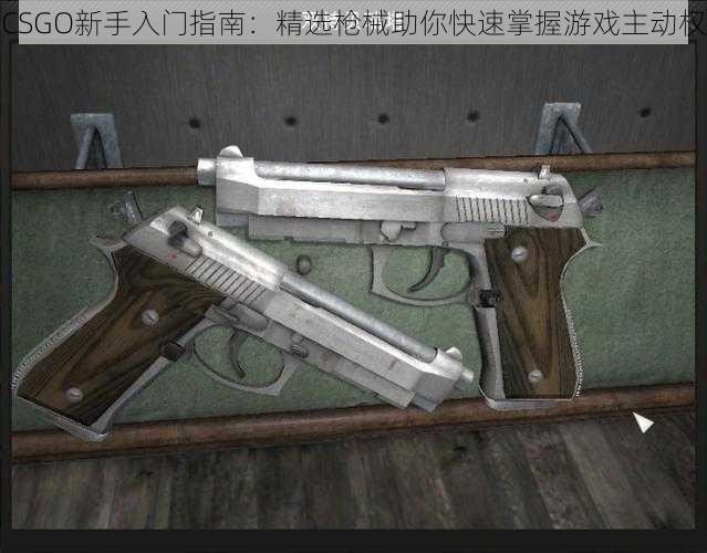 CSGO新手入门指南：精选枪械助你快速掌握游戏主动权