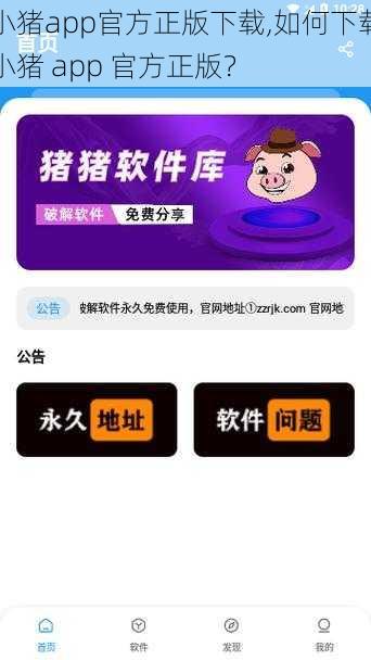 小猪app官方正版下载,如何下载小猪 app 官方正版？