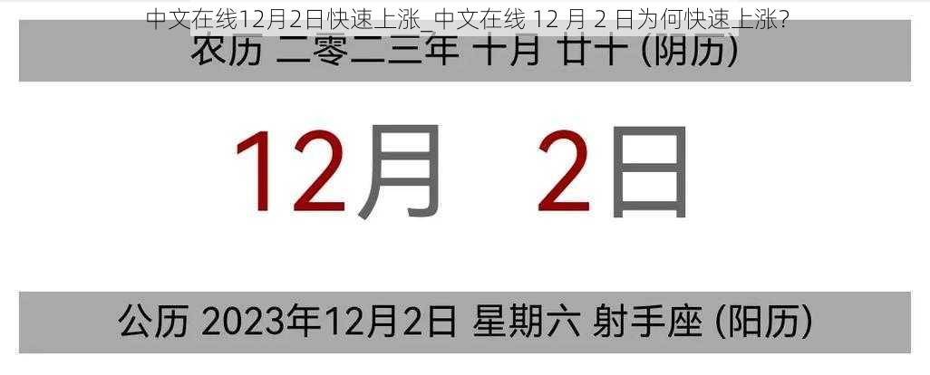 中文在线12月2日快速上涨_中文在线 12 月 2 日为何快速上涨？