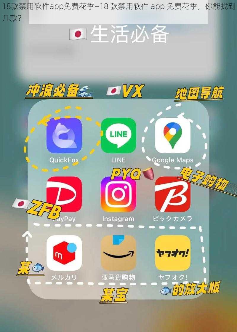 18款禁用软件app免费花季—18 款禁用软件 app 免费花季，你能找到几款？