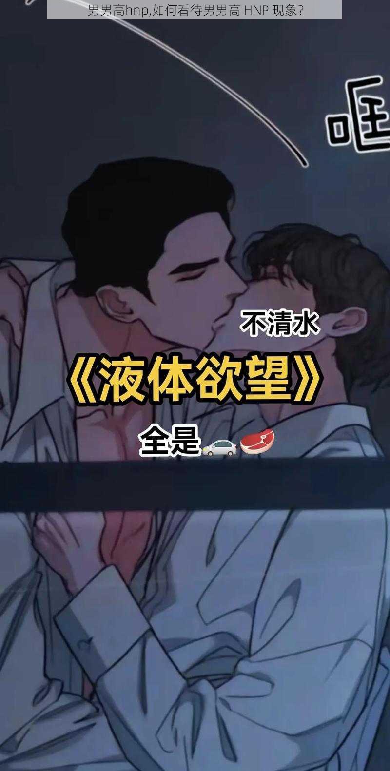 男男高hnp,如何看待男男高 HNP 现象？