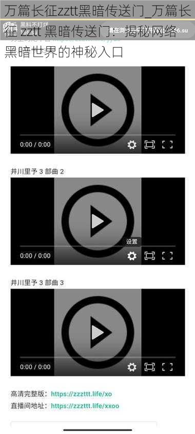 万篇长征zztt黑暗传送门_万篇长征 zztt 黑暗传送门：揭秘网络黑暗世界的神秘入口