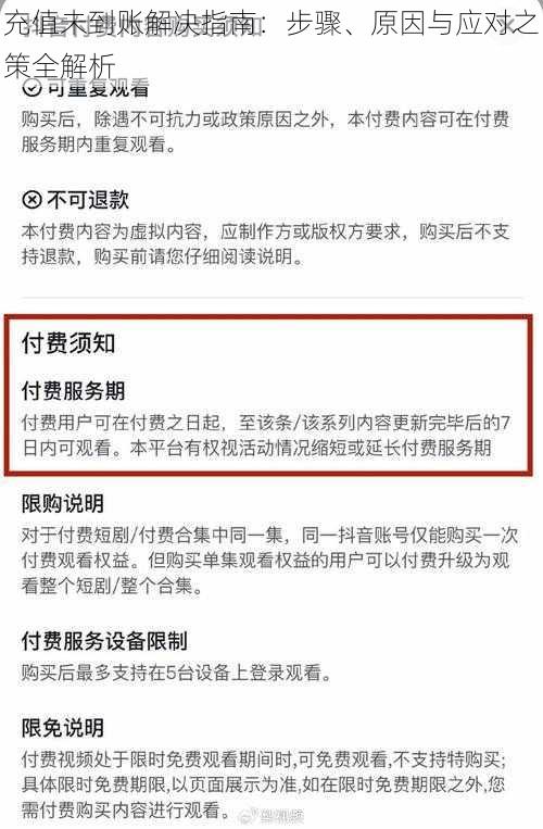 充值未到账解决指南：步骤、原因与应对之策全解析