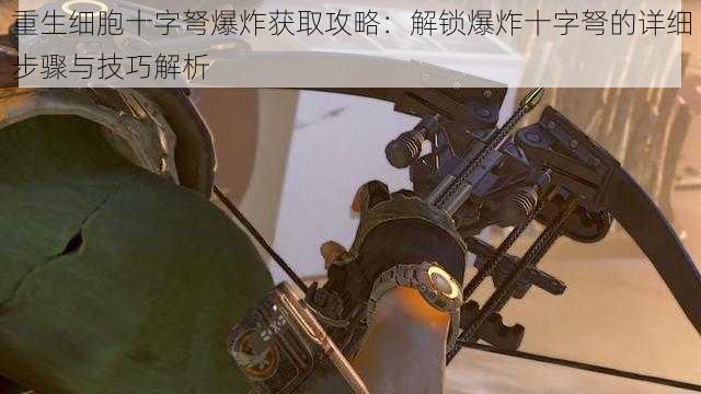 重生细胞十字弩爆炸获取攻略：解锁爆炸十字弩的详细步骤与技巧解析